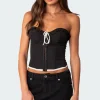 Abbey Tie Front Corset