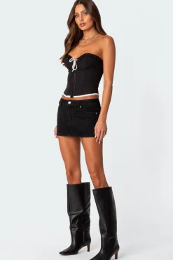 Abbey Tie Front Corset