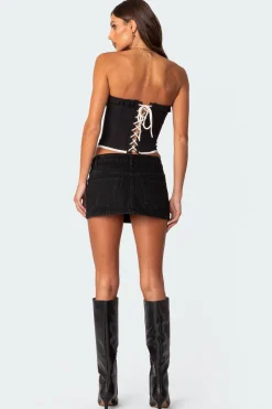Abbey Tie Front Corset