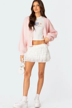 Adeena Layered Ruffle Mini Skirt
