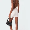 Adele Open Back Ribbed Mini Dress