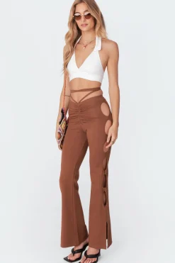 Adina Cut-Out Flared Pants