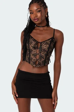 Adira Lace Keyhole Corset