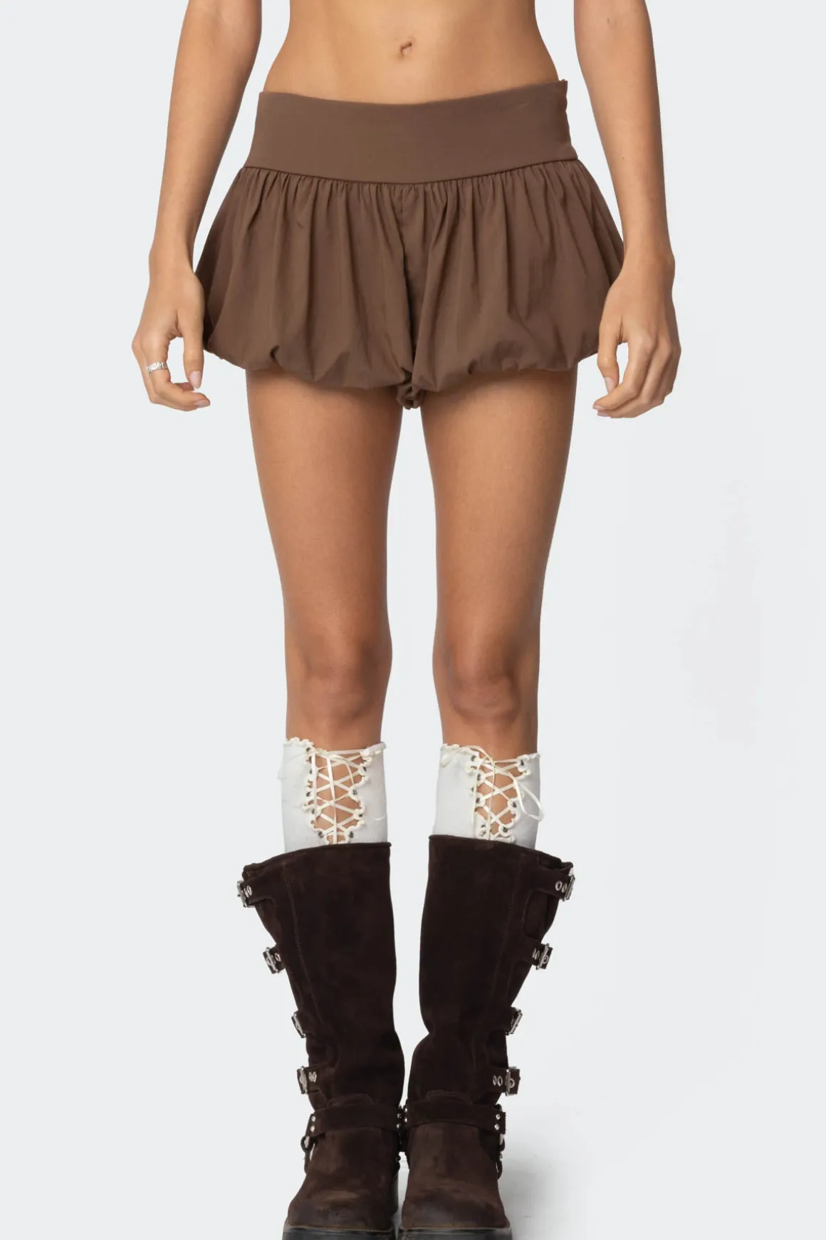 Adrianna Bubble Micro Shorts