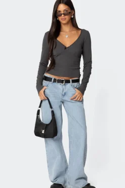 Adrienne Lace Trim Top