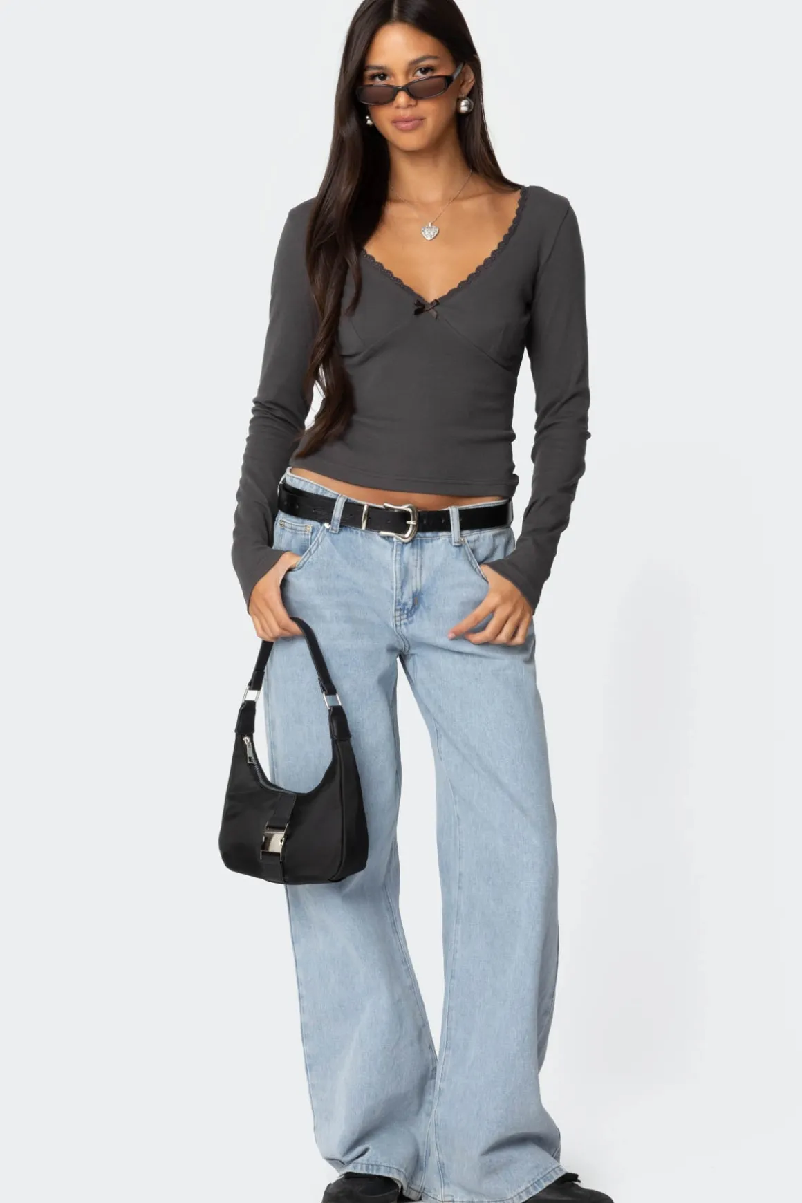 Adrienne Lace Trim Top