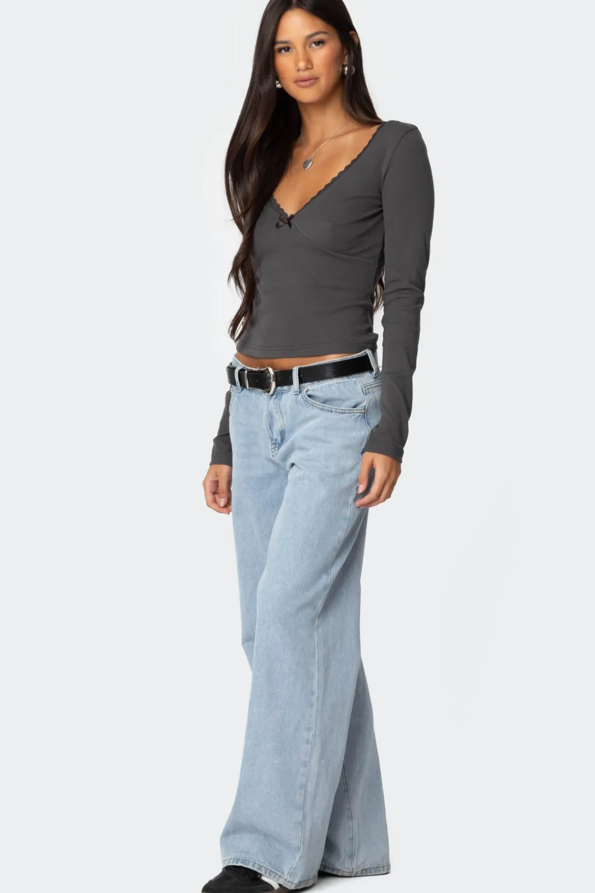 Adrienne Lace Trim Top