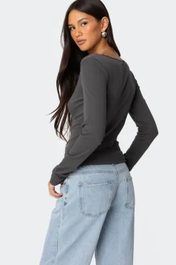 Adrienne Lace Trim Top
