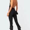 Aero Ribbed Open Back Jumpsuit