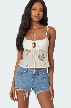Airy Embroidered Top