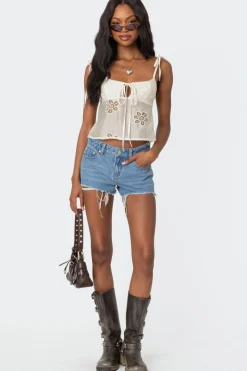 Airy Embroidered Top