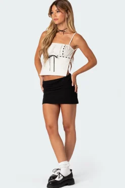 Aisha Low-Rise Mini Skirt