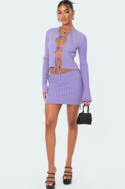 Alaia Knitted Tie Up Top