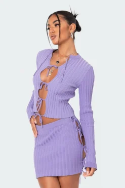 Alaia Knitted Tie Up Top