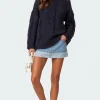 Alene Oversized Cable Knit Sweater