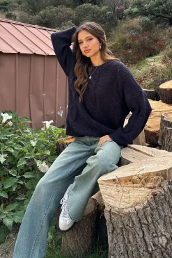 Alene Oversized Cable Knit Sweater