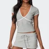 Alicia Contrast V Neck Top