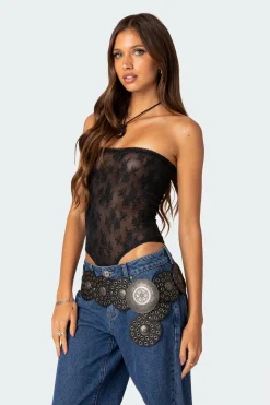 Alina Sheer Lace Bodysuit