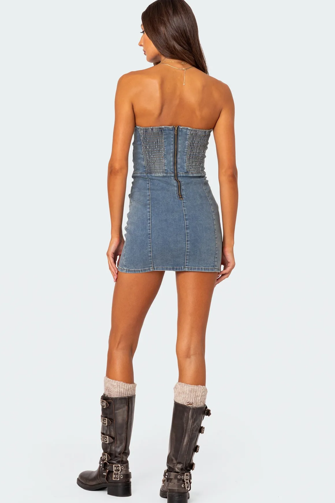 Alissa Denim Mini Dress