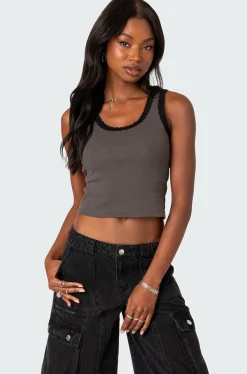 Alix Lacey Ribbed Tank Top
