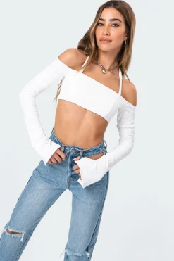 Aliyah Off Shoulder Crop Top