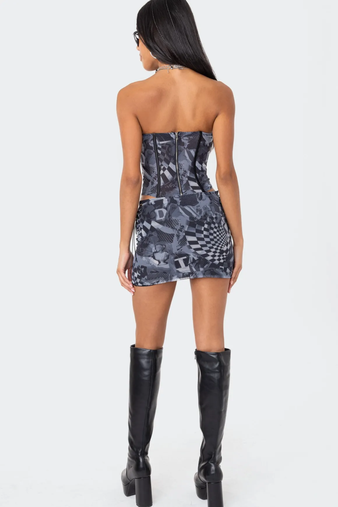 Aly Mesh Corset Top