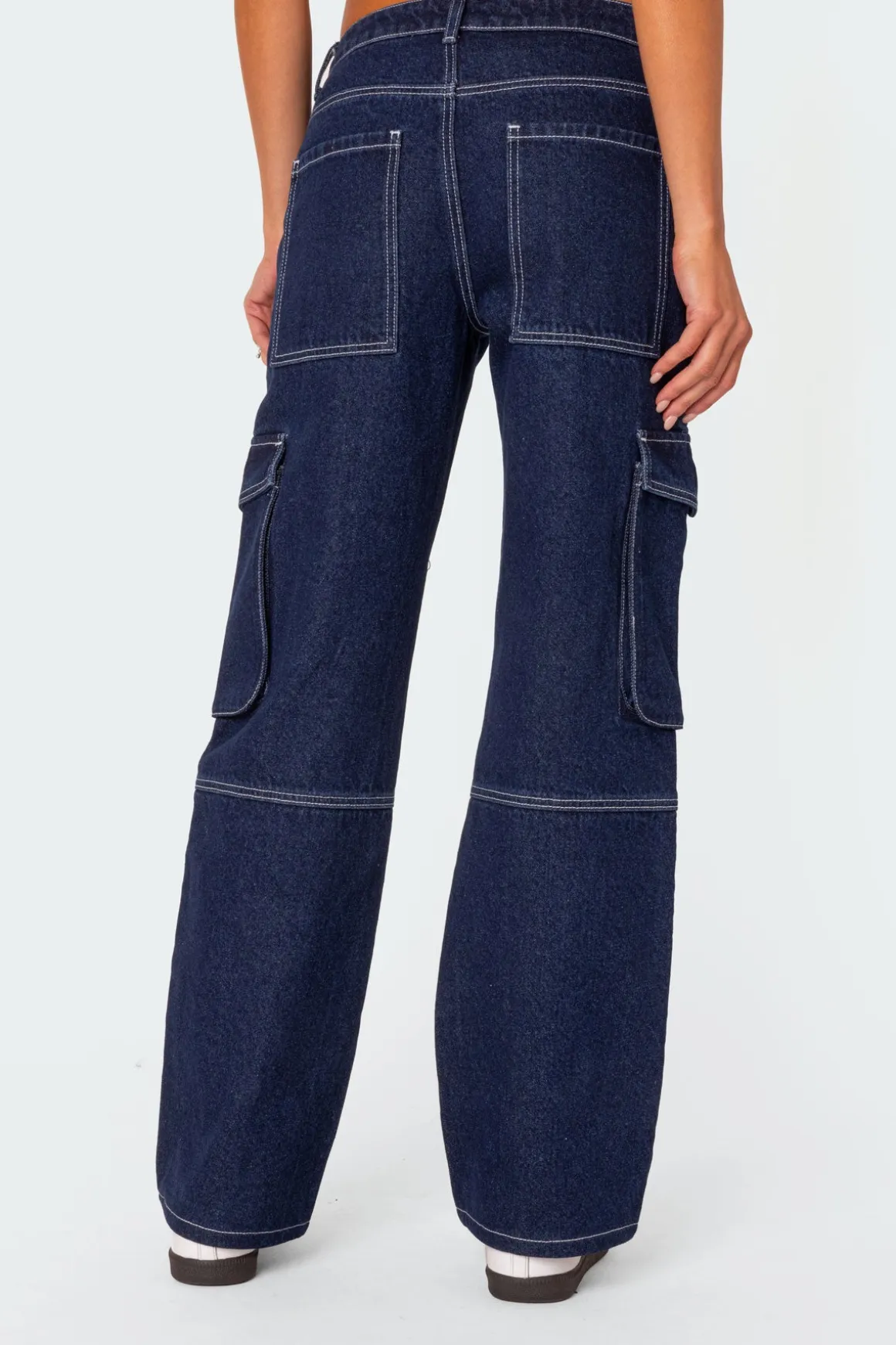 Alyssa Stitch Cargo Jeans