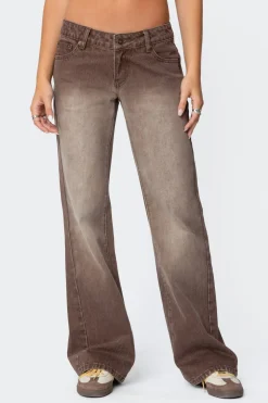 Alysse Low Rise Washed Jeans