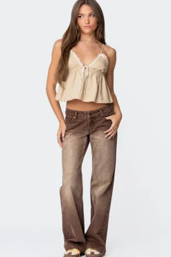 Alysse Low Rise Washed Jeans