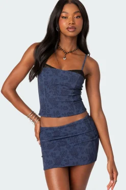 Amal Printed Bra Top