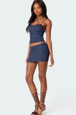 Amal Printed Mini Skirt
