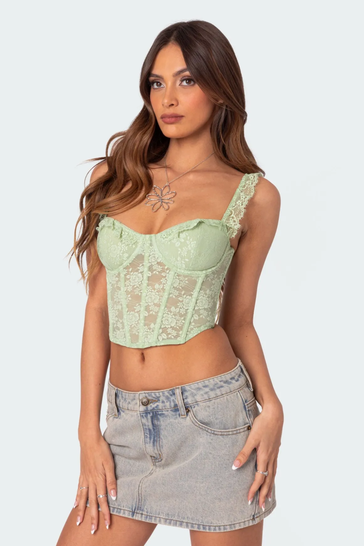 Amaya Sheer Lace Corset