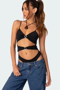 Amethyst Cut Out Bodysuit