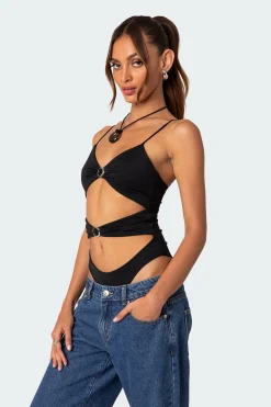 Amethyst Cut Out Bodysuit