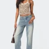 Amia High Rise Straight Leg Jeans