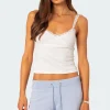 Amilia Lace Trim Tank Top