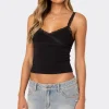 Amilia Lace Trim Tank Top