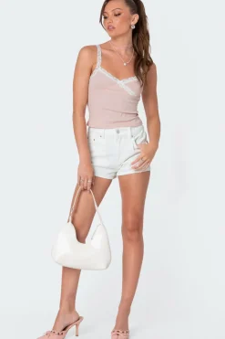 Amilia Lace Trim Tank Top