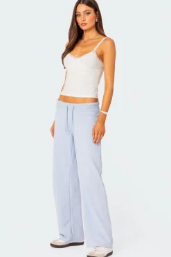 Amilia Lace Trim Tank Top