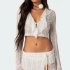 Anastasia Sheer Lace Crop Top