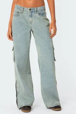 Andi Low Rise Cargo Jeans