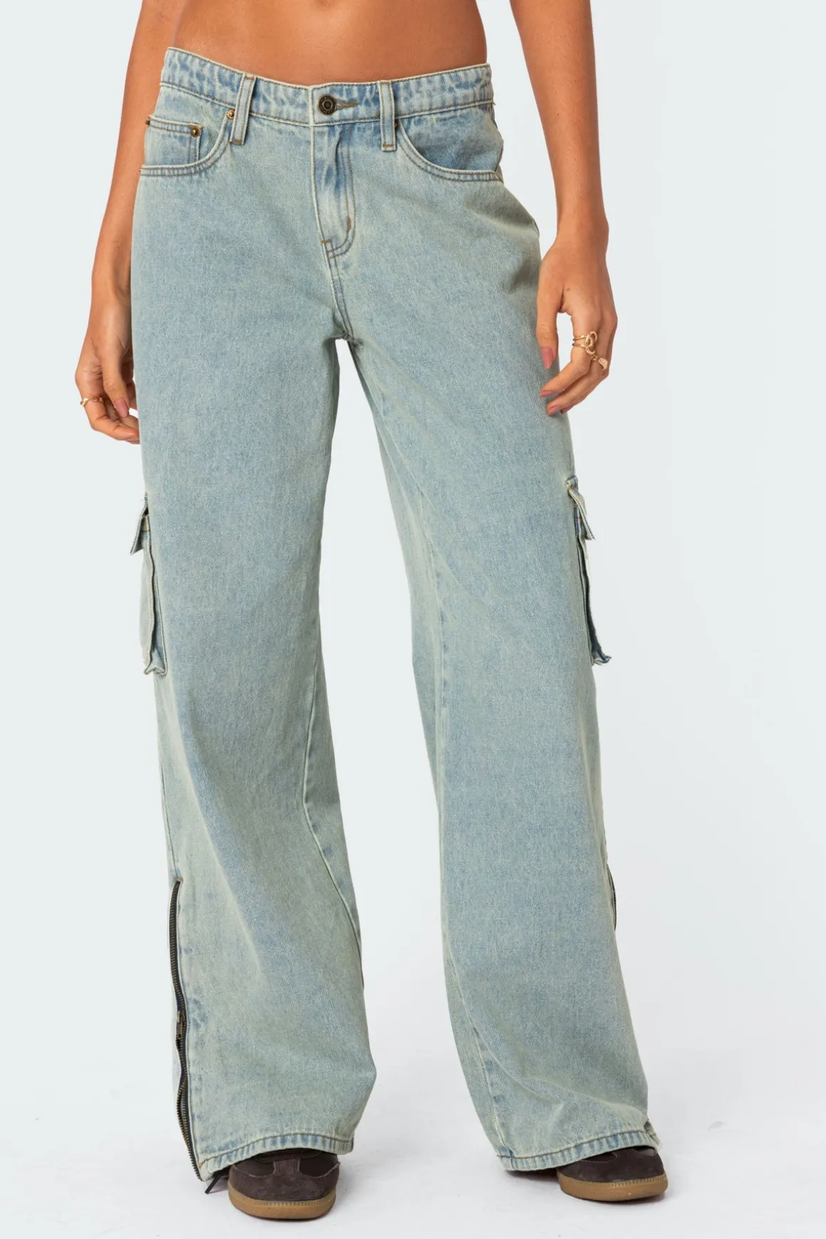 Andi Low Rise Cargo Jeans