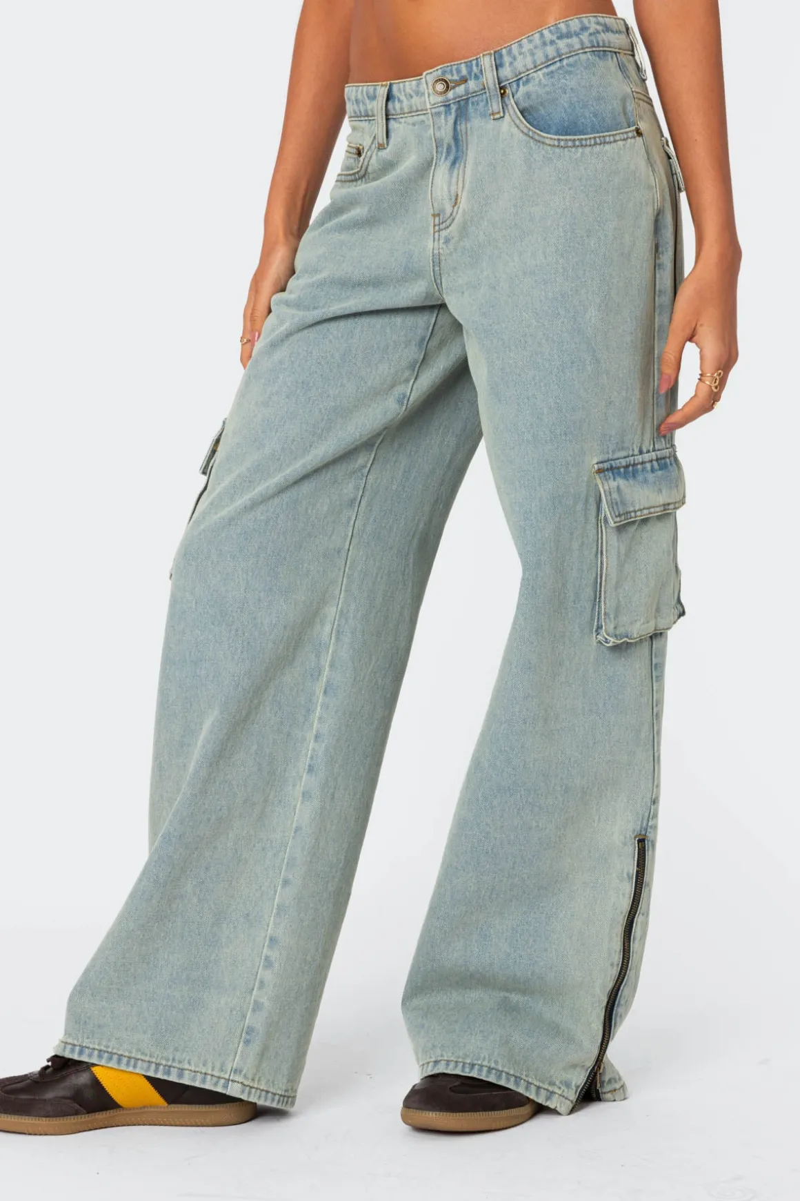 Andi Low Rise Cargo Jeans
