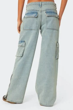 Andi Low Rise Cargo Jeans
