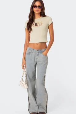 Andi Low Rise Cargo Jeans