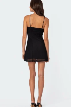Anette Mesh Mini Dress