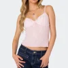 Angelina Sheer Lace Tank Top