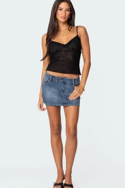 Angelina Sheer Lace Tank Top
