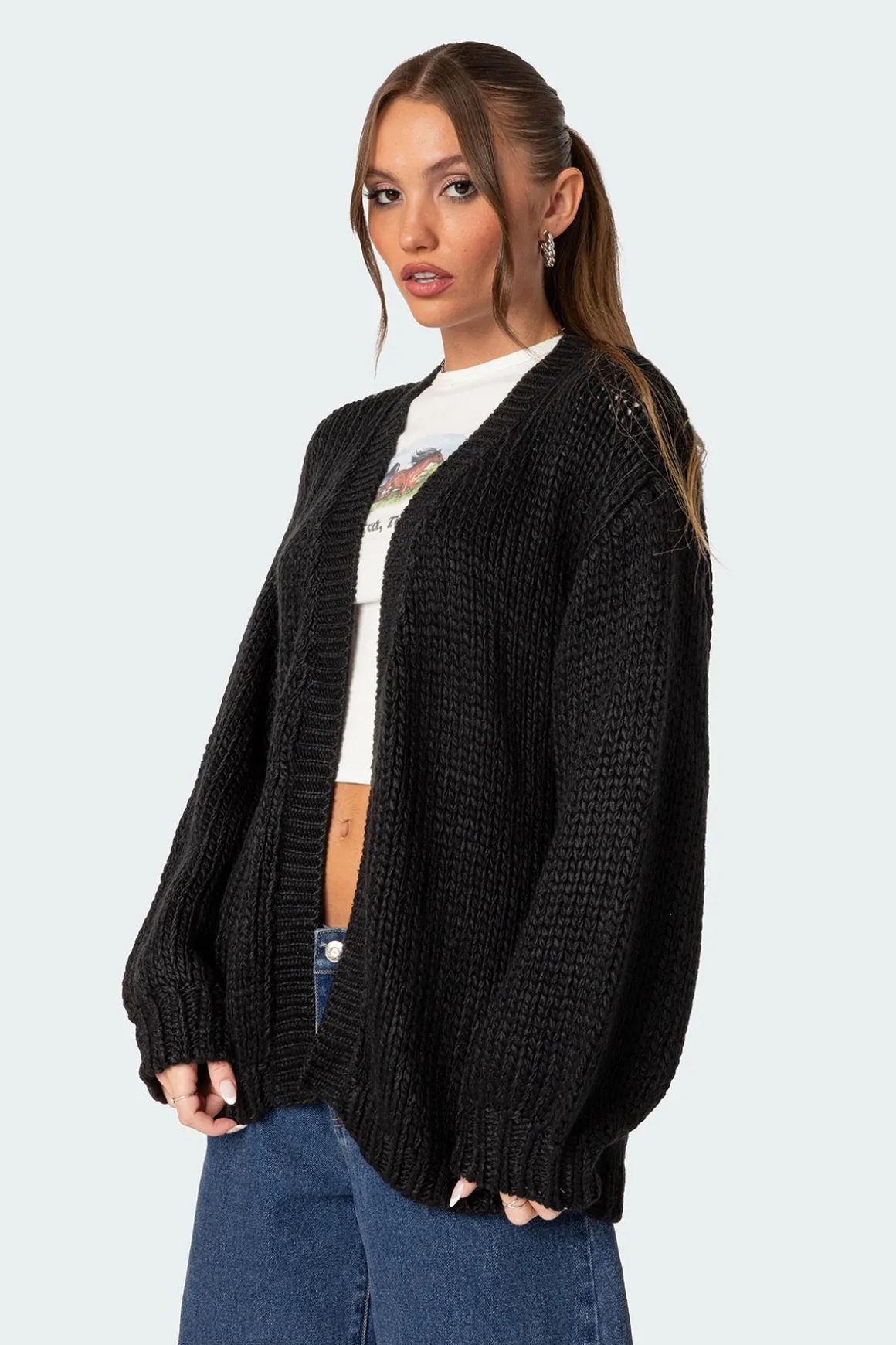 Anina Oversized Knit Cardigan