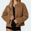 Annabelle Oversized Faux Suede Jacket